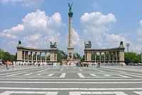 Heldendenkmal am Heldenplatz von Budapest