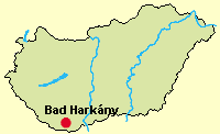 Bad Harkány auf der Landkarte