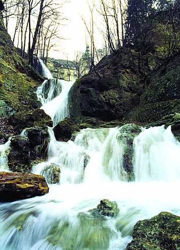 Wasserfall am Palotahotel