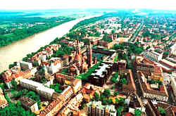 Luftbildaufnahme von Szeged
