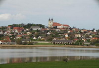 Ein Binnensee auf der Halbinsel Tihany