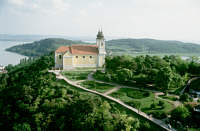 Die Halbinsel Tihany aus der Luft