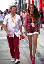 Lothar Matthäus in der Boxengasse vom Hungaroring