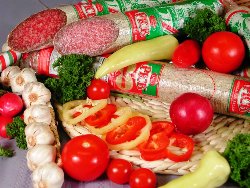 Picksalami-Aufschnitt